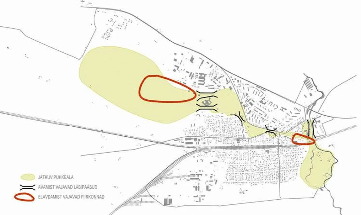 2002. aastal kehtestatud Keila linna üldplaneeringu Ruumilise Visiooni koosseisus olnud skeem "jätkuv puhkeala"